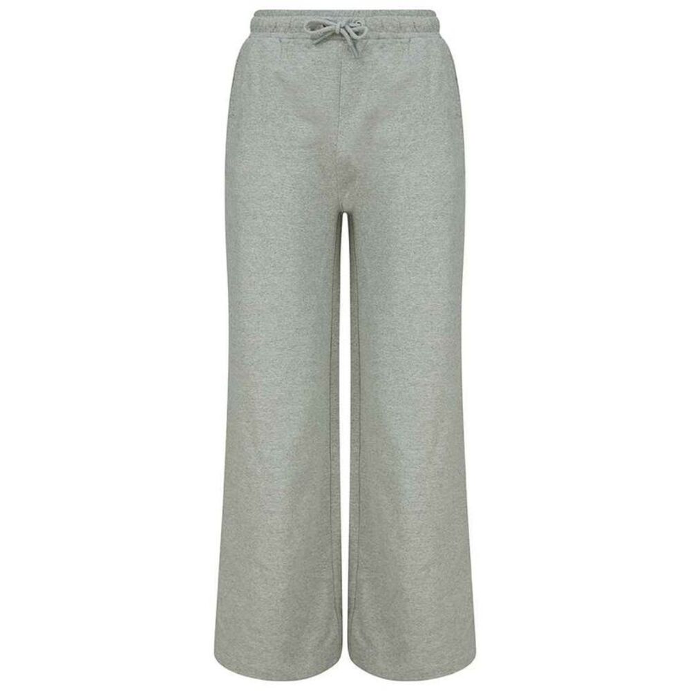 SF Womens/Ladies Sustainable Wide Leg Sweatpants / Heather Grey